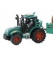 Traktors ar piekabi  plastmasas 32 cm dažādas 104884