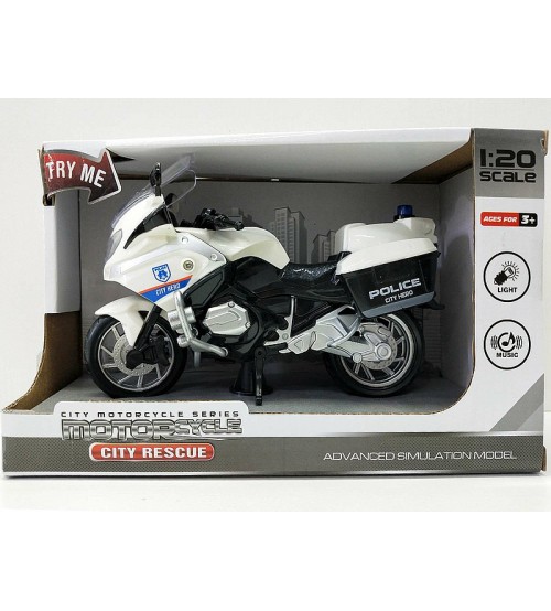 Motocikls policijas (skaņa, gaisma) 19 cm 540972