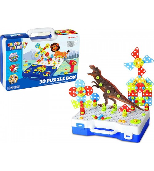 Mozaīka 3D konstruktors ar elek. urbi un instrumentiem 210 elem. 30,5x23 cm 541702
