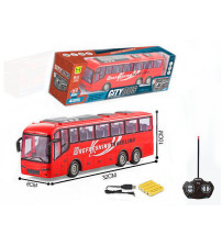 Radio vadāmāis autobuss (4 funkcijas, gaisma) ar akkum. USB uzlade 32 cm 563407