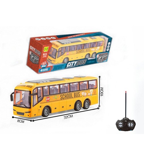 Radio vadāmāis autobuss (4 funkcijas, gaisma) ar akkum. USB uzlade 32 cm 563414