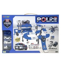 Autostāvvieta Police policijas tematikā (3 metal. mašīnas un 1 helikopters) 563636