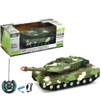 Radiovadāmais tanks (gaisma, skaņa, 4 virz.) ar USB uzlāde 34 cm 575455