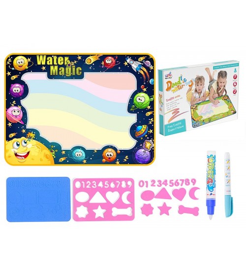 Paklājiņš ar ūdens marķieri un šabloniem 33x26 cm 3+ 578357