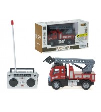 Radiovadāma ugunsdzēsēju mašīna 14,5x7,5x6,5 cm (gaisma, 4 virz., uz baterijām) 581753