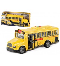 Autobuss ar skaņu un gaismu, inerciju, atver. durvis 28 cm 585614