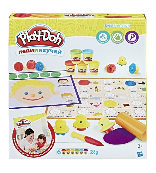 Plastilīna komplekts "Burti un valoda" Hasbro Play-Doh (krievu valoda) 2+ C3581