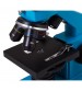 Mikroskops ar eksperimentālo komplektu K50 Levenhuk Rainbow 2L PLUS metāla korpuss debeszilā krāsā 69068