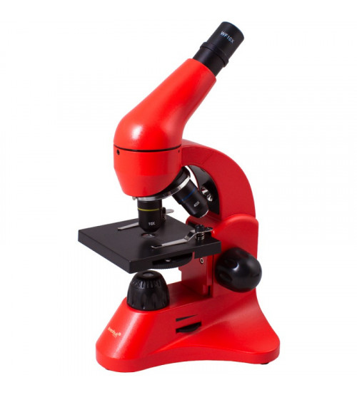 Mikroskops ar eksperimentālo komplektu K50 Levenhuk Rainbow 50L 40x - 800x oranžā krāsā 69075