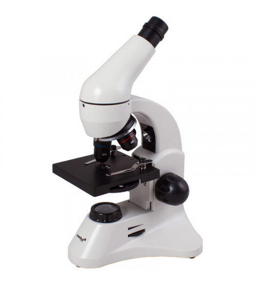 Mikroskops Bērniem ar Eksperimentālo Komplektu K50 Levenhuk Rainbow 50L PLUS Baltā krāsā 64x - 1280x  69076