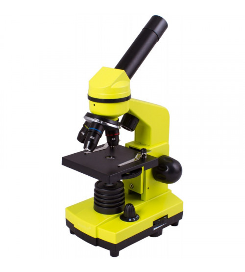 Mikroskops ar eksperimentālo komplektu K50 Levenhuk Rainbow 2L Laima krāsā 40x-400x 69063