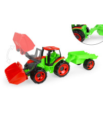 Traktors LENA MAXI ar kausu un piekabi (kastē) 107 cm L02136