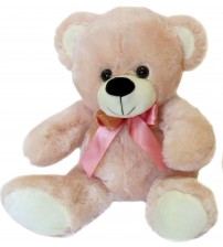 Plīša lācis 40 cm (M3364) rozā 144157-2