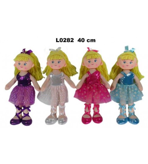 Mīkstā lelle 40 cm (L0282) dažādas 156228