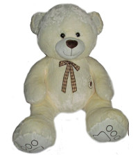 Plīša lacis 140 cm (M3622) baltais 160126-BALTS