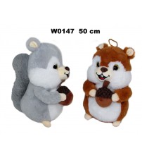 Plīša vāvere 50 cm dažādas (W0147) 163448