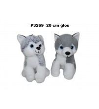 Plīša suns Haskijs 20 cm (P3269) dažādas 163882