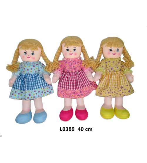 Mīkstā lelle 40 cm (L0389) dažādas 165374