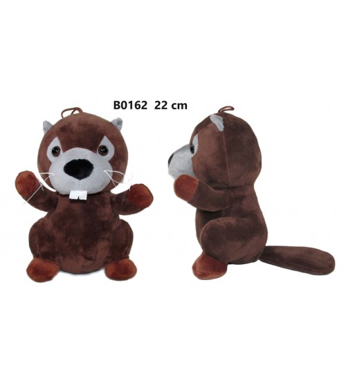 Plīša bebrs 22 cm (B0162) 166845