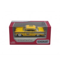 Metāla auto modelis 1957 Chevrolet Bel Air (Taxi) 1:40 kastē KT5360W