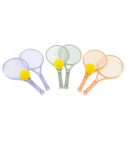 Tenisa komplekts plastm.raketes ar mīkstu bumbiņu 42 cm 5055 dažādas krāsas