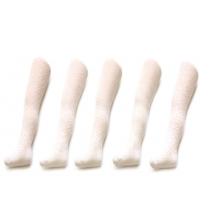 104-110 cm zeķubikses baltas žakarda kokvilna meitenēm RA-07-WHITE-104-110