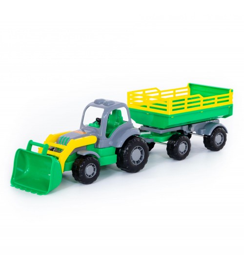 Traktors ar piekabi un kausu Krepiš (503х130х140 mm) 1+ PL44808