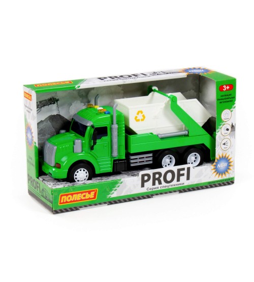 Auto PROFI inerciāls konteineru transportlīdzeklis (ar gaismu un skaņu) 30 cm PL86259