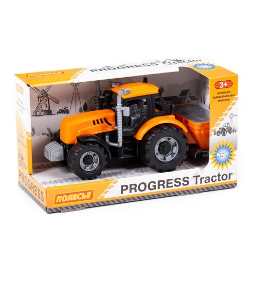 Traktors Progress ar sējamo uzkabi (inerce) kastē 23 cm PL91246