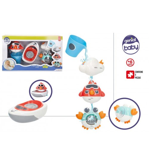 Vannas rotaļlietu komplekts no 6 men. CB34024