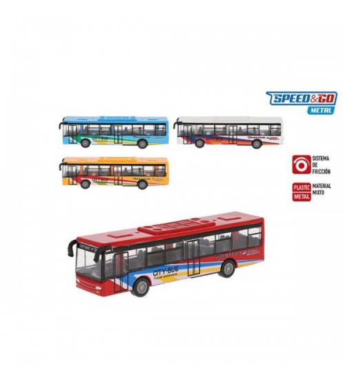 Metāla autobusa modelis dažādas 14,5 cm CB37614