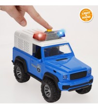 Auto Džips Policija (gaisma, skaņa, inerce) 23 cm CB39053