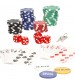 Galdā poker spēle "TEXAS HOLD'EM POKER - 100 ŽETONI + 2 KĀRŠU KAVI" koferī 3+ CB39112