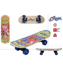 Skrituļdēlis koka CB Riders 43x13 cm no 3 gadiem līdz 20 kg dažādas krasas CB43098
