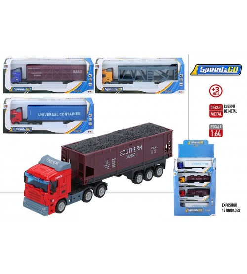 Metāla kravas automašīna modelis dažādas 1:64 22 cm CB43396