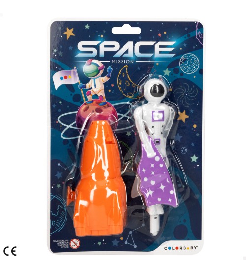 Uzvelkama lidojoša rotaļlieta Astronaut dažādas 16 cm CB45939