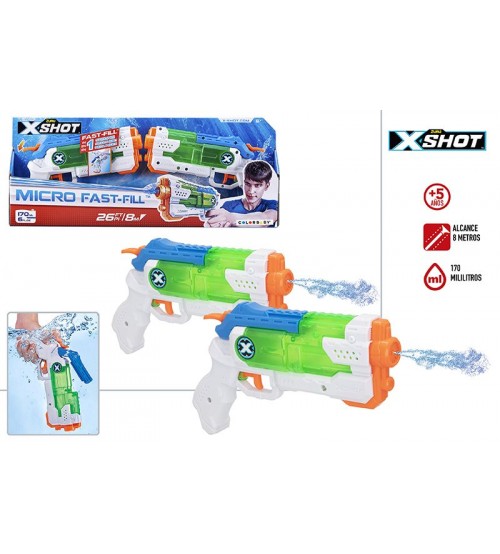 Ūdens pistoļu komplekts X-Shot Micro Fast-Fill 27 cm 5+ CB46673