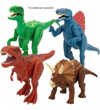 Dinozaurs (T-rex, velociraptor, triceratops un spinosaurus) 20-25 cm ar skaņu 3+ CB46680