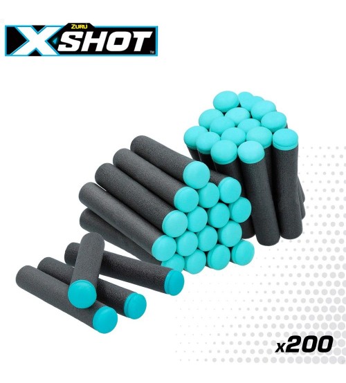 Porolona šautriņas 200 gab. X-Shot  ZURU  CB46926