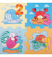 Paklājiņš puzle Jūras dzīvnieki un cipari, 8 gab. (30 x 30 cm katrs) Eva gumija, +10 mēn. CB47157