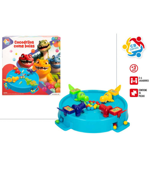 Galda spēle bumbiņ ķērāji Krokodili 3+ CB47434