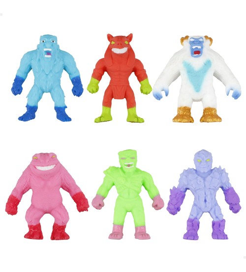 Elastīgo figūriņu komplekts 6 gb. 8 cm Stretchapalz Monster Series CB47718