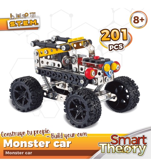 Metāla konstruktors Mašīna Monster Car 201 detaļas 8+ CB49591