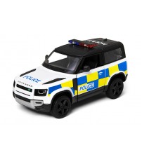 Metāla auto modelis Land Rover Defender 90 (Police Edition) 1:36 KT5428P
