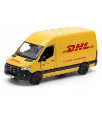 Metāla auto modelis Mercedes-Benz Sprinter DHL Edition 1:48 KT5429