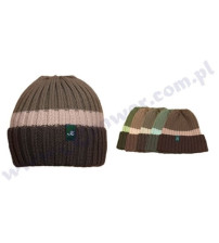 54-56 cm bērnu cepure zaļas un brūnas P-CZ-361E 