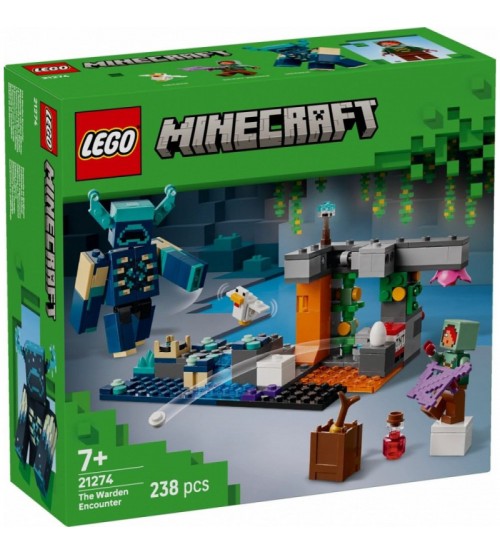 Lego Minecraft Sastapšanās ar uzraugu 238 gb. 7+ 21274