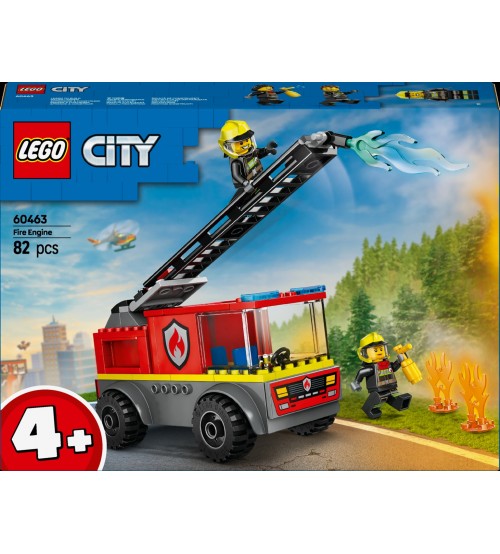 Lego City Ugunsdzēsēju automašīna ar kāpnēm 82 gb. 4+ 60463