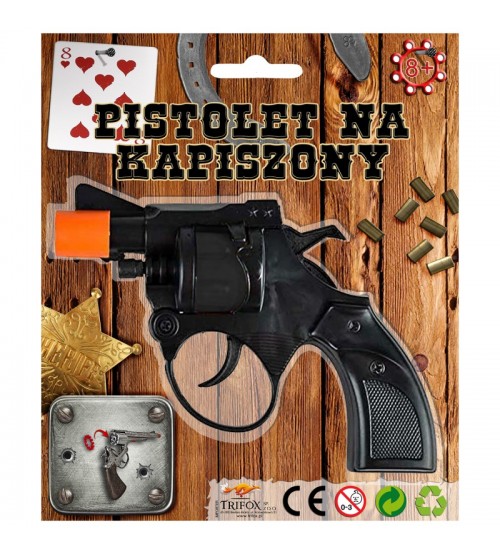 Pistole plastmasas šaujai ar pistongām 13 cm 8+ CHT409C25