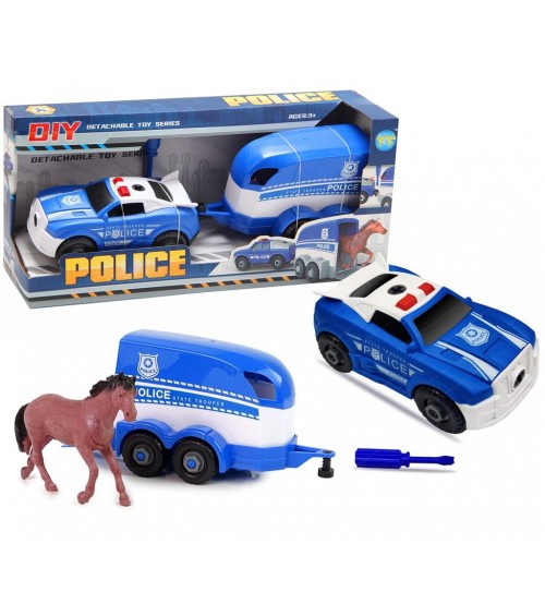 Konstruktors Policija ar zirgu furgonu ar instrumentiem 3+ HW23000230